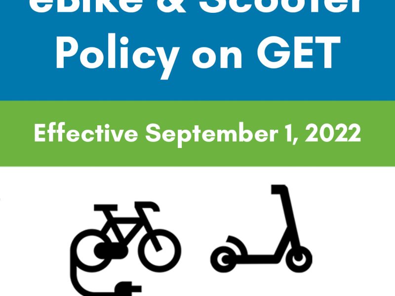 New eBike and Scooter Policy on GET vehicles